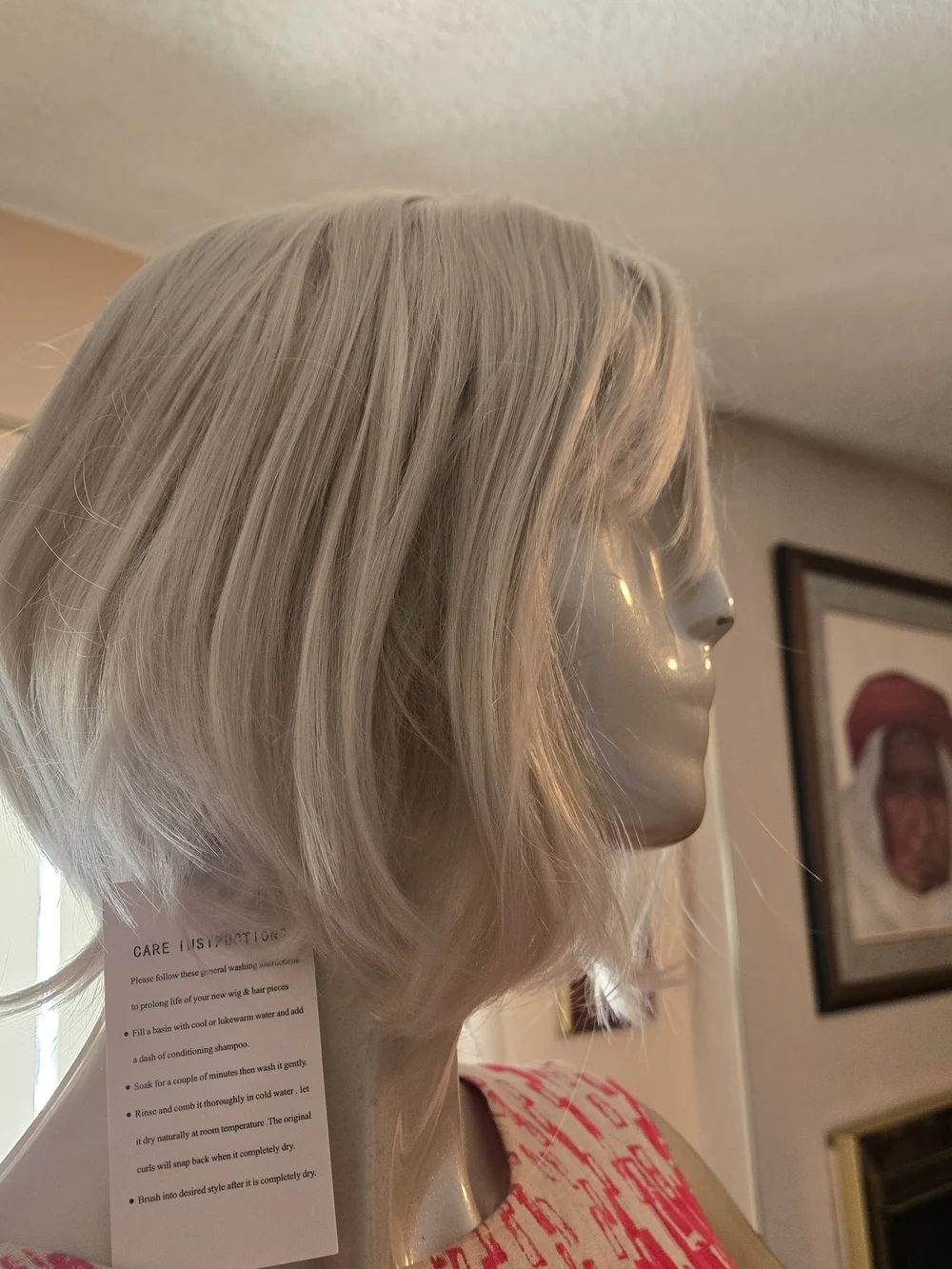 Silver Ash Blonde Bob Wig with Bangs | New with Tags